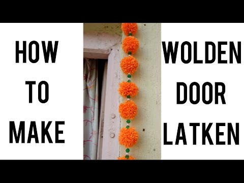 HOW TO MAKE WOLLEN ZHENDU LATKEN | वूलन झेंडू लटकन कसा बनवायचा | #WOLLENDOORLATKEN | #JAICROCHET
