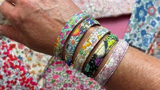 Creative Journal 29 | Liberty of London Jewelry | How to Make Adjustable Fabric Friendship Bracelets