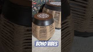 #bohofurniture #diy #handpaintedfurniture #juterope https://marmcintyrecreations.etsy.com