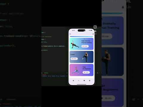fitness app ui in Flutter #flutter #appdevelopment #coding #dart #fitnessapp #appui