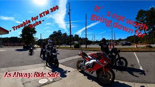 kTM 390 Duke wrecks while riding new road | CBR1000RR, APRILIA TUONO 660, and more.