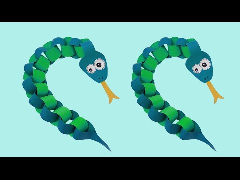 EASY DIY || Amazing Paper Snake - Moving paper toys/Tự làm rắn đồ chơi chuyển động