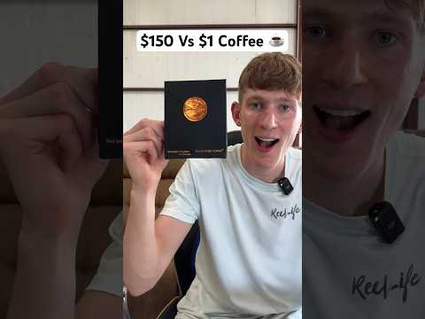 $150 cup of coffee vs $1 cup #shorts