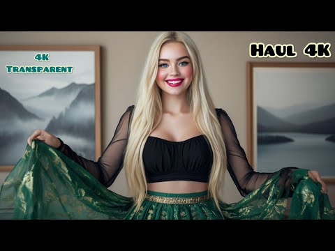 Transparent lingerie 4K | Lingerie try on haul transparent | try on haul 4k |see through lingerie 4k