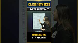 ICSE Class 10 DateSheet Out Now !! #ICSE #ICSEClass10 #ICSEDatesheetOut #PW