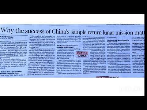 Chang'E-6 mission of china.