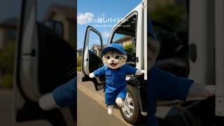 「むぎの引越しバイトの1日に密着」#cat #バイト #マンチカン #猫 #cute #shorts