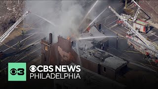 Fire under control at vacant building in Philadelphia's Harrowgate section