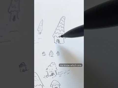 Drawing a Village 🏠🏡