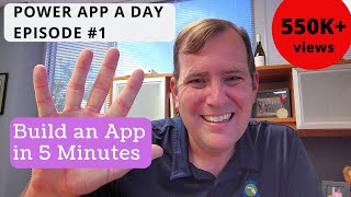 Microsoft Power Apps Tutorial for Beginners 📱-  Build an App in 5 Minutes ⏱️