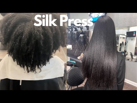 My First Silk Press in Yearssssss + Trim!!!  Type 4B/4C Natural Hair