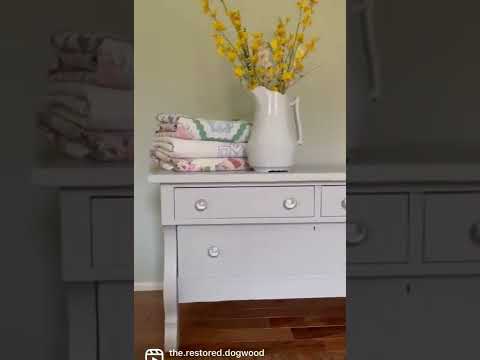 How to Paint Over Furniture | Furniture Makeover | Furniture Flip