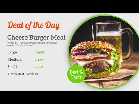 Marekting Dino tac Restaurant Digital menu and Prices Video Brochure
