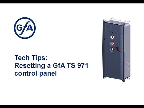 Tech Tips: Resetting a GfA TS 971 Control panel
