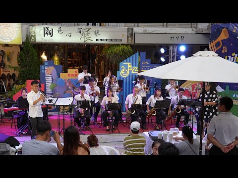 台中市東海藝術商圈,爵士音樂節暖場秀 Illusion Jazz  Band, Dong Hai Art Street ,Taichung City,Jazz show _20240831