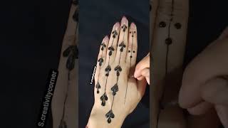 Dot Trick Mehandi Design for Back Hand 🤗|| New Mehandi Trick Design#henna #shorts #mehndi #trick