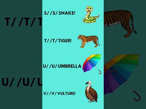 Phonics Sounds for Kids | Letters S to Z | ABC Learning with Pictures & Words