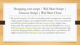Wal-Mart Clone | Shopping cart script | Wal-Mart Script | Amazon Script
