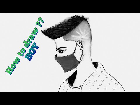 How to draw stylish boy. easy boy drawing pencil #mrart