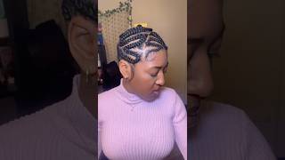 Cornrow Hairstyle 🩷 #braids #cornrows #hair #naturalhairstyles #protectivestyles #braidinspo