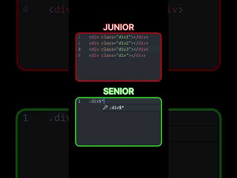 Junior vs Senior 💪 | #html5 #htmlcoding #coding  #javascript #frontend @Codingknowledge-yt