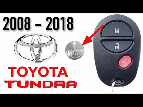 HOW TO CHANGE TOYOTA TUNDRA KEY BATTERY CORRECTLY 2008 - 2018