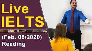 IELTS Live - Reading Section - Tricky Question Strategy