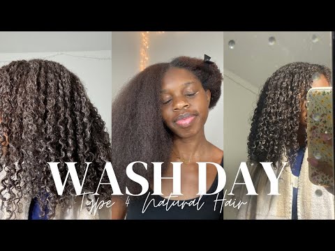Natural Hair Wash Day| Oil Treatment| Trim| Type 4 Hair
