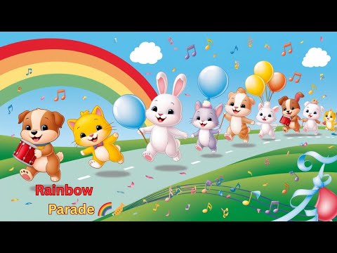 🎵 ❤️ Colors of the Rainbow Parade 🌈🎺 |#babyrhymes  #nurseryrhymes #cocomelon #laltamatar #babyshark