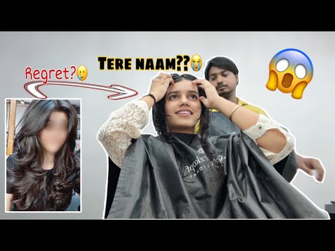 Maine apne baal chote krwa liye😨😭 Am I regretting?!😭🤡 #littleanushkavlogs