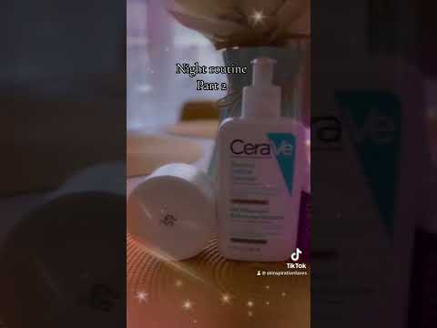 Night routine for oily skin, visible pors and acnee scars. #skincare #skincareroutine #skincaretips