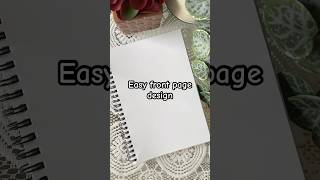 Easy front page border design for project work & journal #frontpagedesign #aesthetic #art #shorts
