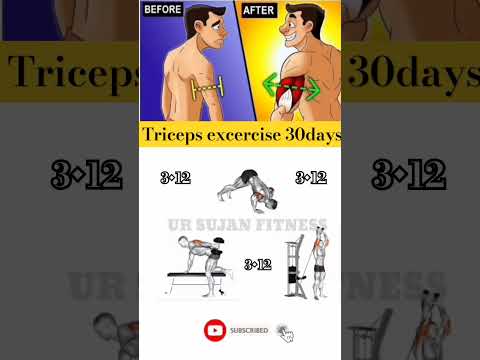 Triceps#exercise#30days#hardchallenge#exercise#gymworkout#fitnesstips#triceps#exercise 😱😱😱