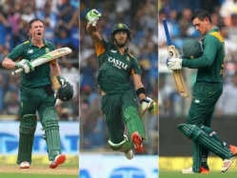 Quinton de Kock, Faf du Plessis and AB de Villiers played a greate innings
