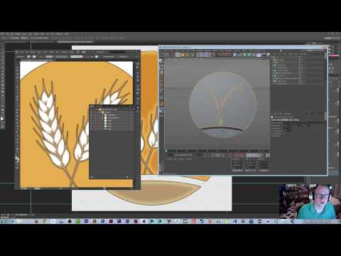 Making a 2d Logo 3d Using C4d and Illustrator
