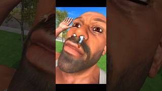 Tiny Franklin Fall In Longest Nose Hole In Indian bike driving 3d #harshtatsuya #shortsfeed