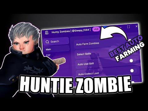 Hunty Zombies | Roblox Script Showcase - Auto Farm, ESP & Skills | v1.3 Update