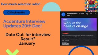 Accenture Interview Result 2026 🔔 | Latest Result Declaration Date | #accenture  #interview #jobs