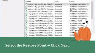 File Recover in server Backup