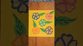 easy floral art design #art #floralart #drawing #frontpage #youtubeshorts #shorts #viral #trending