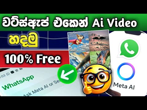 Whatsapp Meta Ai වලින් Ai Video හදන්නේ කොහොමද? 😱 | Create ai videos on whatsapp meta ai sinhala 2025