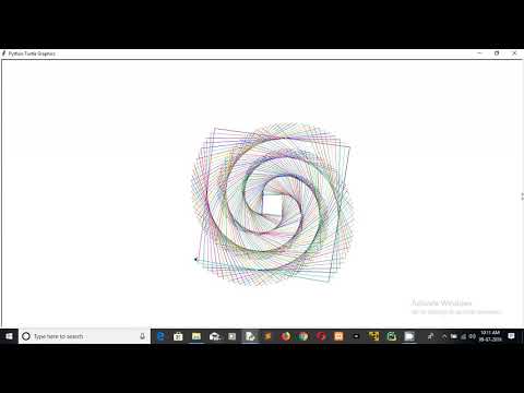 how to draw a Spiral shape in python