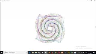 how to draw a Spiral shape in python