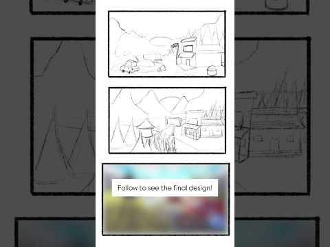 How to Sketch Landscapes 🌲🌲 #landscape #sketch #howtosketch #illustrative #drawingstyles