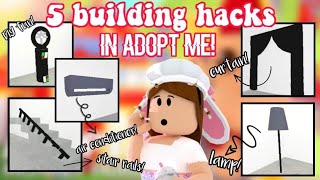 5 building hacks in adopt me! ♡ | roblox
