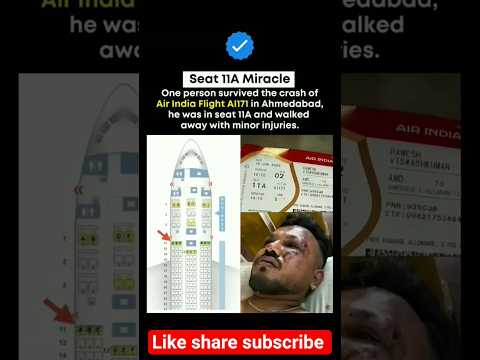 240 souls lost.One man in seat 11A survived for near emargency seat#seat11Amiracle#AI171tragedy#News