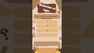 IIT JEE Preparation Made Fun | Quick IIT Prep Quiz for Kids | Shorts for kids | Reflection of Light