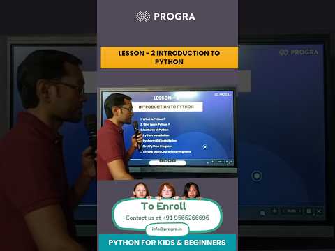 Lesson - 2 Introduction to Python | Python for Kids & Beginners | #python #education #pythontutorial