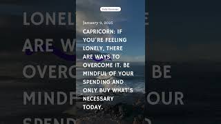 Capricorn January 9, 2025 #horoscope #today #trending #youtubeshorts #daily #dailyvlog