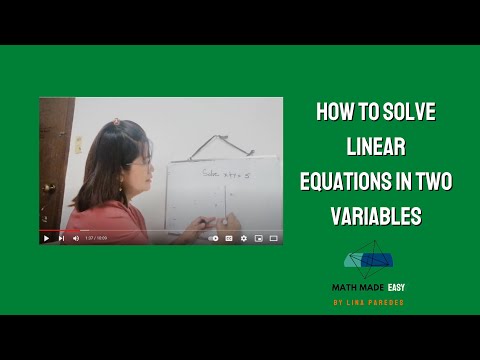 How to Solve Linear Equations in Two Variables | Grade 8 Module | Math Made Easy